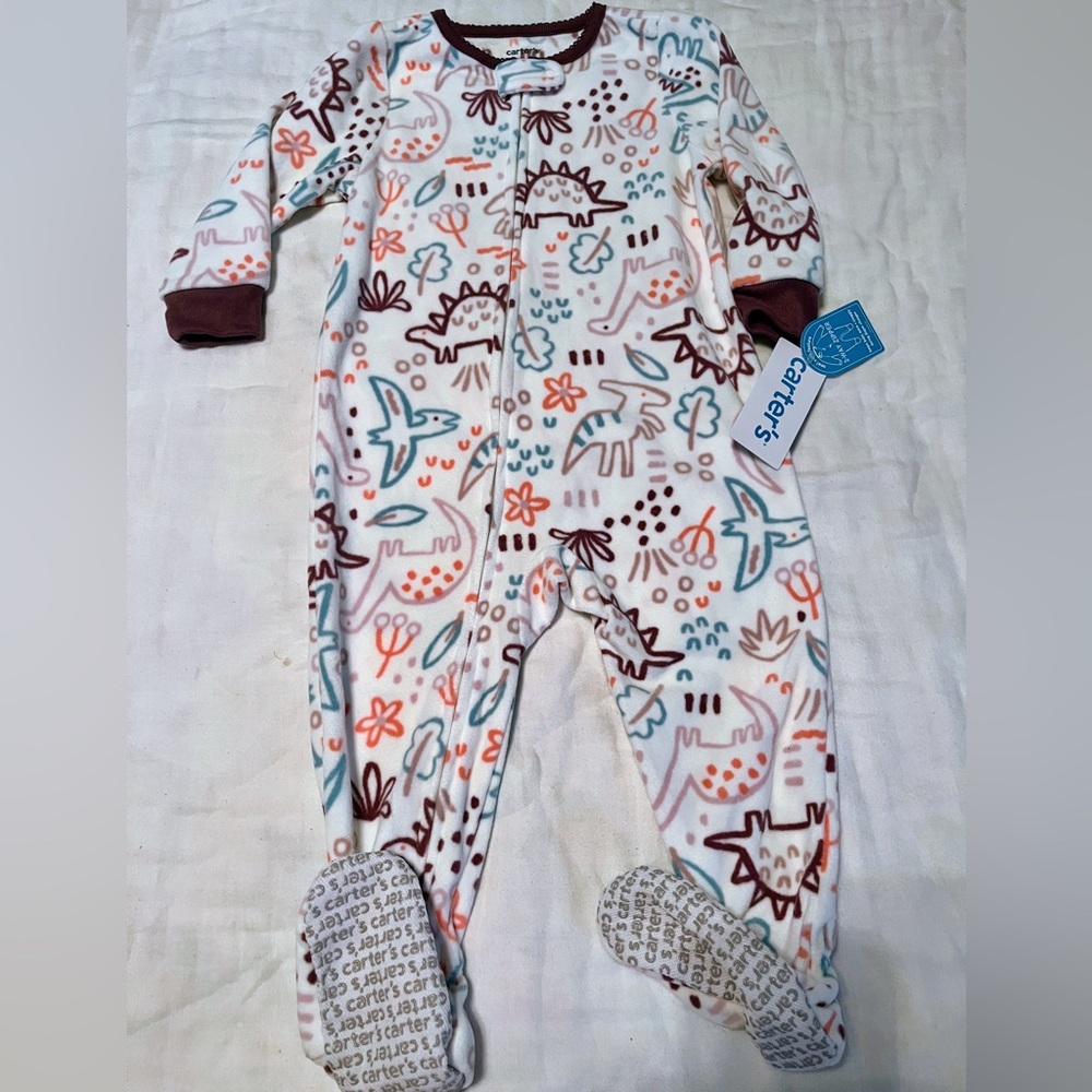 Carter's Dino Adventure One Piece - Brown and Blue